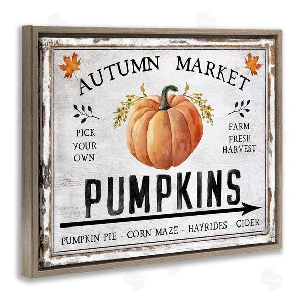 Stupell Industries Creatif Belle | Autumn Market With Arrow Wall Art