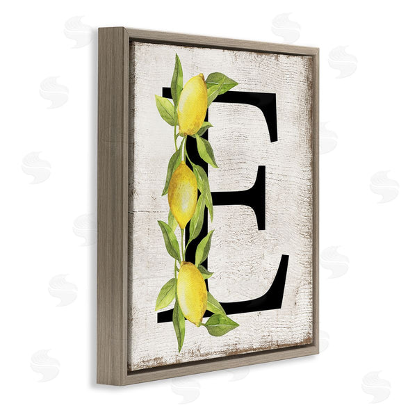 Stupell Industries Creatif Belle | E With Lemon Letter