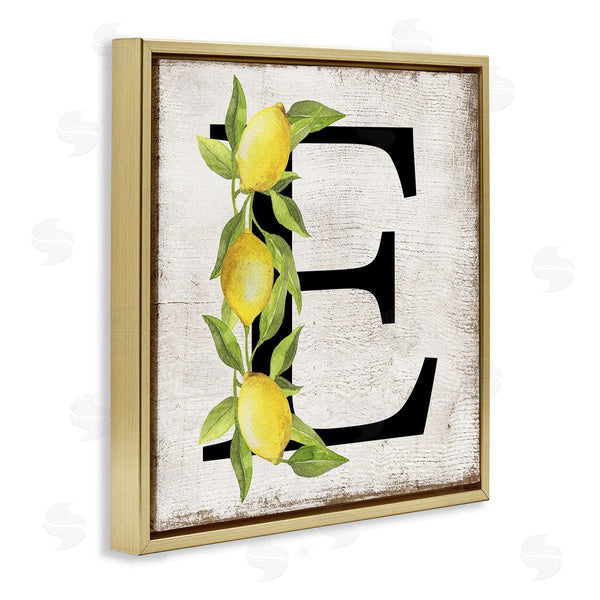 Stupell Industries Creatif Belle | E With Lemon Letter