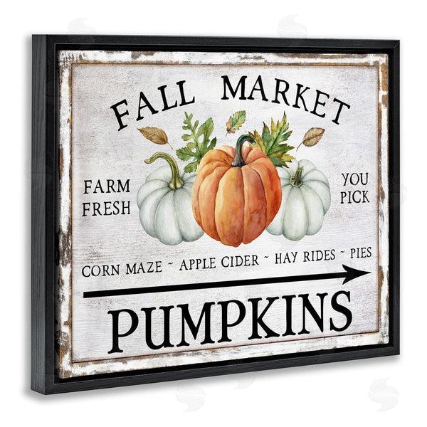 Stupell Industries Creatif Belle | Fall Market Pumpkins Wall Art