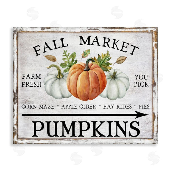 stupell industries Creatif Belle | Fall Market Pumpkins Wall Art