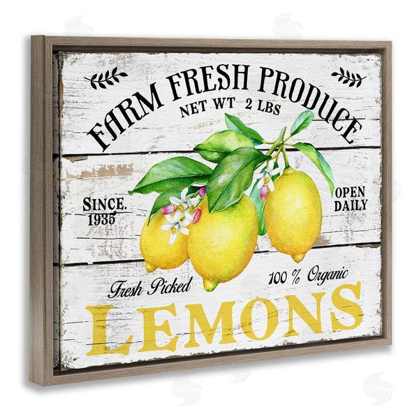 Stupell Industries Creatif Belle | Farm Fresh Produce Lemons