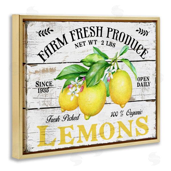Stupell Industries Creatif Belle | Farm Fresh Produce Lemons