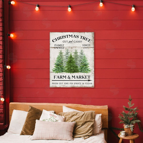 Stupell Industries Creatif Belle | Farm Market Christmas Trees Wall Art