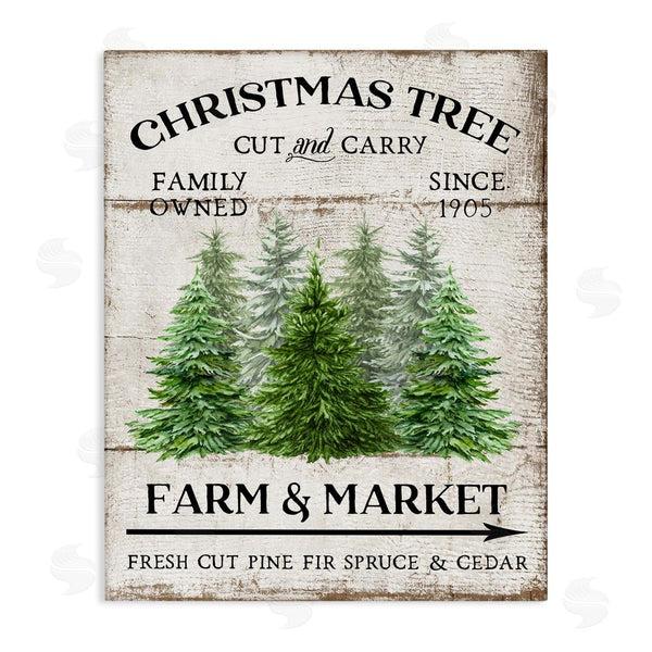 stupell industries Creatif Belle | Farm Market Christmas Trees Wall Art