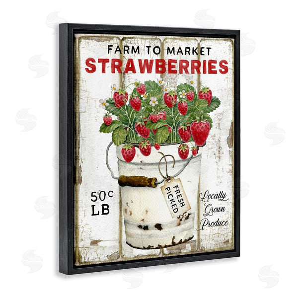 Stupell Industries Creatif Belle | Farm To Market Strawberries Wall Art