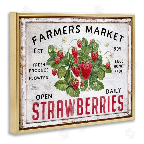 Stupell Industries Creatif Belle | Farmers Market Strawberries