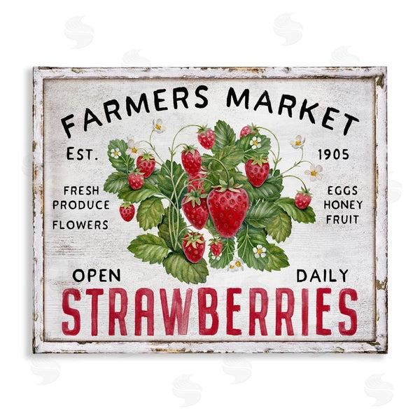 stupell industries Creatif Belle | Farmers Market Strawberries