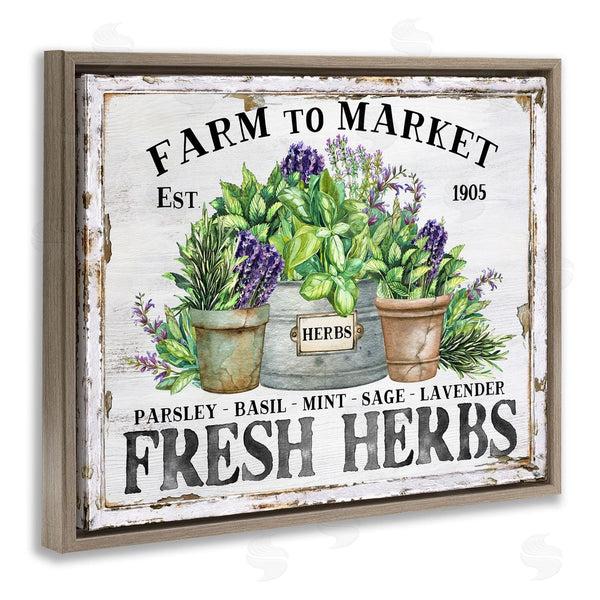 Stupell Industries Creatif Belle | Farmhouse Fresh Herbs
