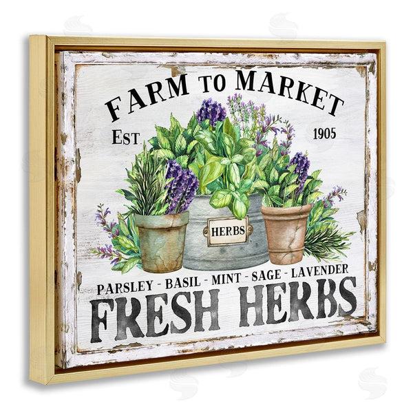 Stupell Industries Creatif Belle | Farmhouse Fresh Herbs