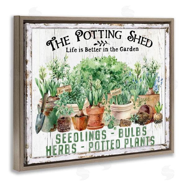 Stupell Industries Creatif Belle | Farmhouse Potting Shed