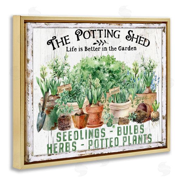 Stupell Industries Creatif Belle | Farmhouse Potting Shed