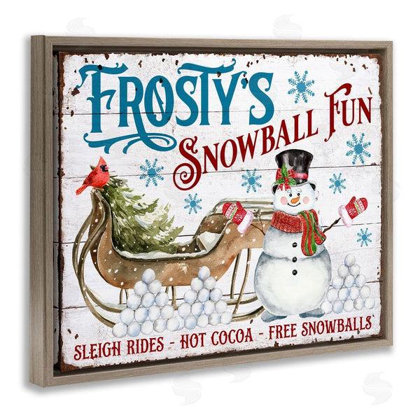 Stupell Industries Creatif Belle | Frosty's Snowball Fun