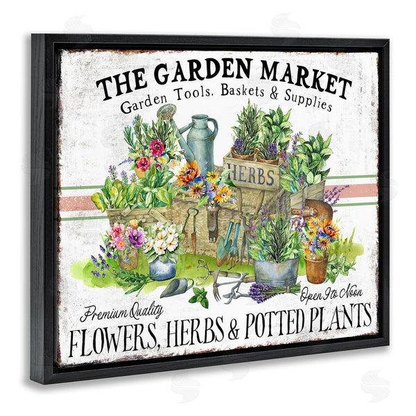Stupell Industries Creatif Belle | Garden Market Bistro Stripe