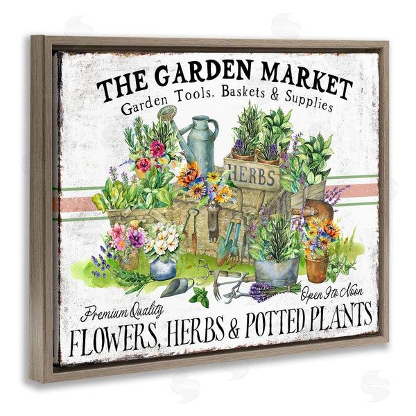 Stupell Industries Creatif Belle | Garden Market Bistro Stripe