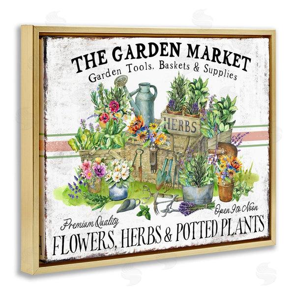 Stupell Industries Creatif Belle | Garden Market Bistro Stripe