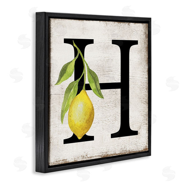 Stupell Industries Creatif Belle | H With Lemon Letter