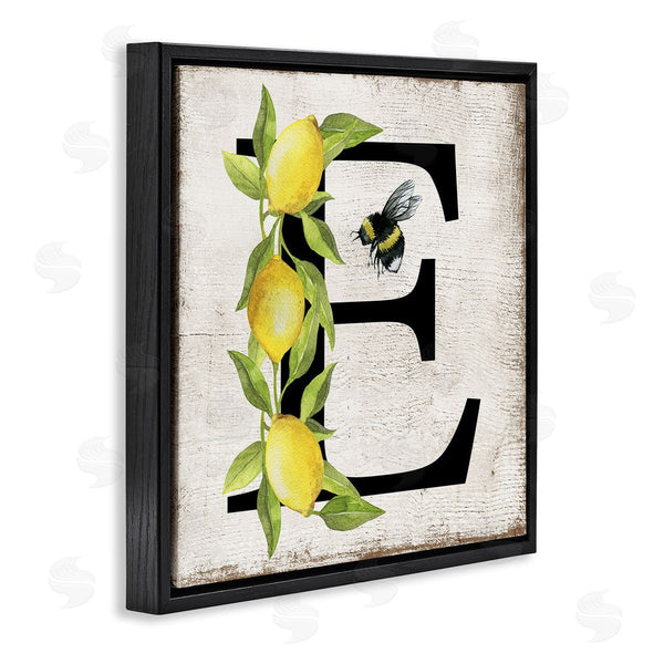 Stupell Industries Creatif Belle | Lemon & Bee E Letter