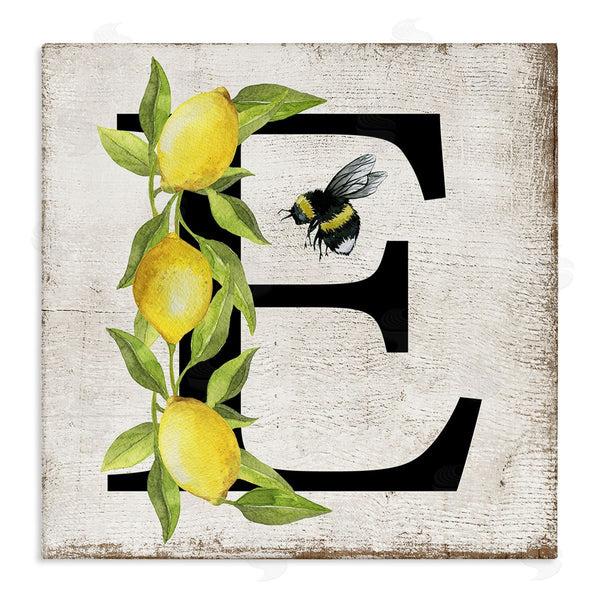 stupell industries Creatif Belle | Lemon & Bee E Letter