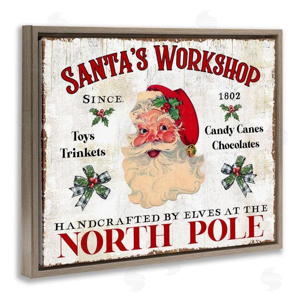 Stupell Industries Creatif Belle | North Pole Santa's Workshop