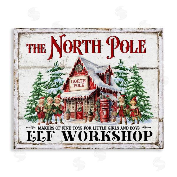stupell industries Creatif Belle | North Pole Workshop