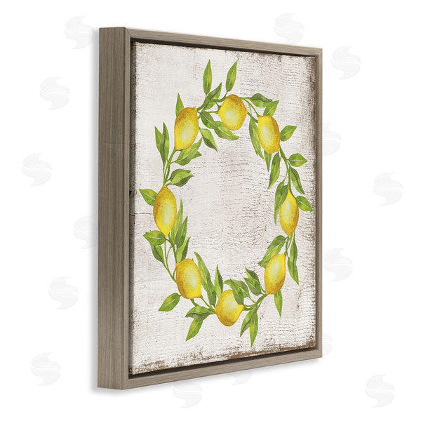 Stupell Industries Creatif Belle | O Letter Lemon Wreath