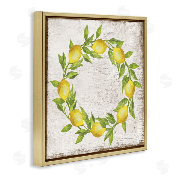 Stupell Industries Creatif Belle | O Letter Lemon Wreath