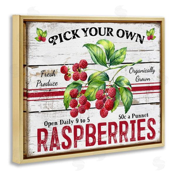 Stupell Industries Creatif Belle | Pick Your Own Raspberries