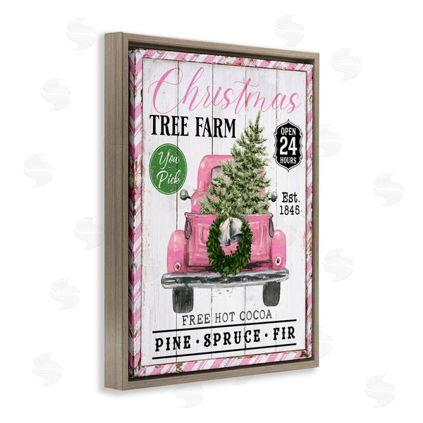 Stupell Industries Creatif Belle | Pink Christmas Tree Farm