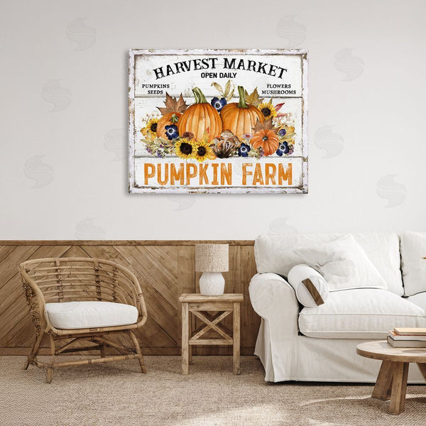 Stupell Industries Creatif Belle | Pumpkin Farm With Sunflowers