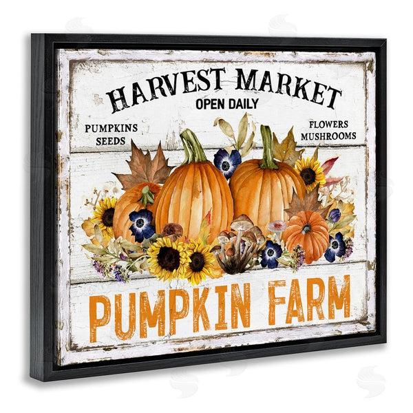 Stupell Industries Creatif Belle | Pumpkin Farm With Sunflowers