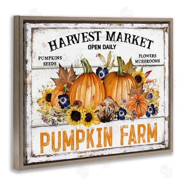 Stupell Industries Creatif Belle | Pumpkin Farm With Sunflowers
