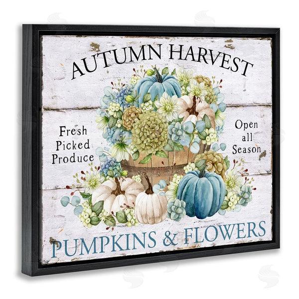 Stupell Industries Creatif Belle | Pumpkins & Flowers Harvest
