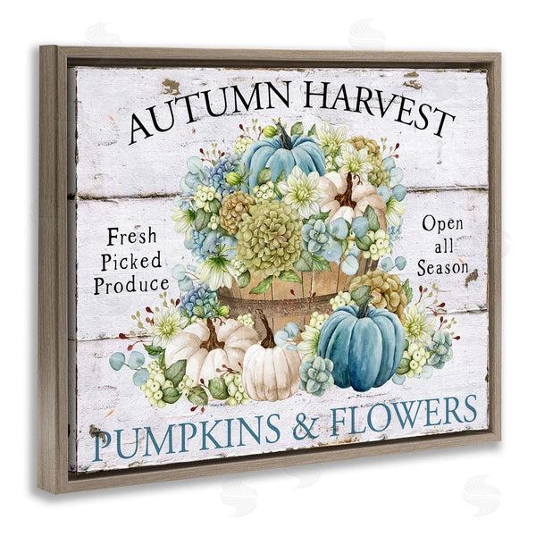 Stupell Industries Creatif Belle | Pumpkins & Flowers Harvest