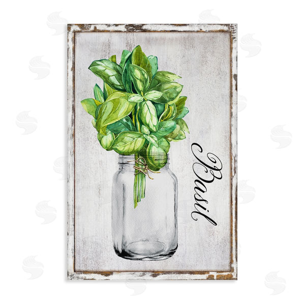 stupell industries Creatif Belle | Rustic Garden Basil