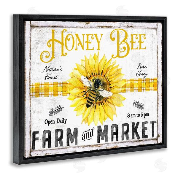 Stupell Industries Creatif Belle | Rustic Honey Bee & Flower