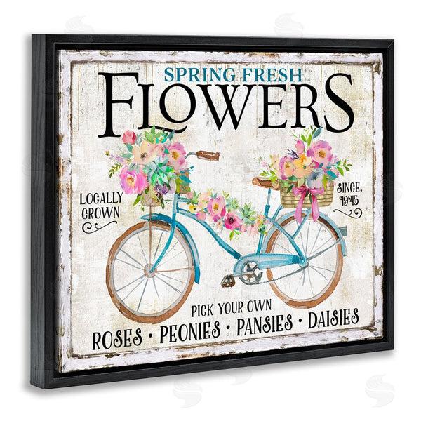 Stupell Industries Creatif Belle | Spring Fresh Flowers & Bike