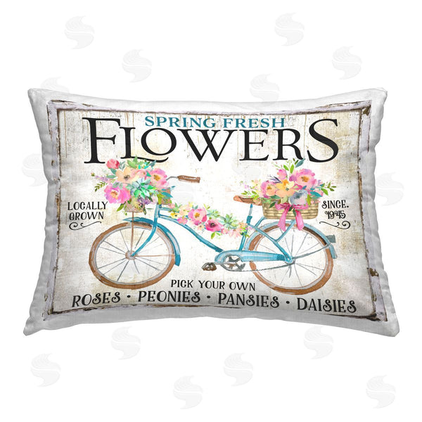 stupell industries Creatif Belle | Spring Fresh Flowers & Bike