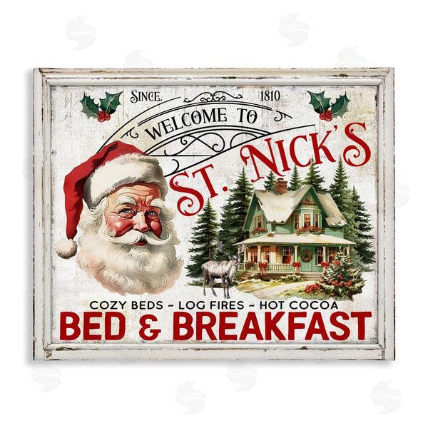 stupell industries Creatif Belle | St Nick's Bed & Breakfast