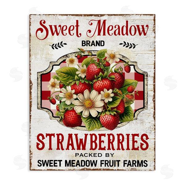 stupell industries Creatif Belle | Sweet Meadow Strawberries