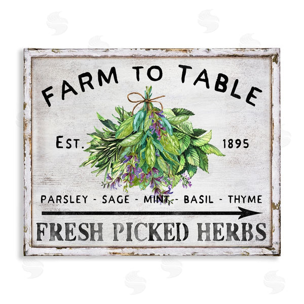 stupell industries Creatif Belle | Vintage Farm Herbs