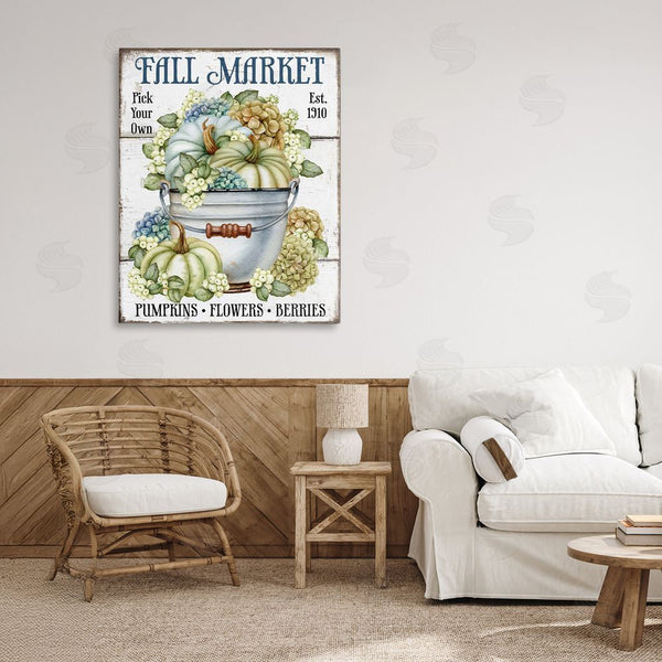 Stupell Industries Creatif Belle | Vintage Pumpkins & Hydgrangea