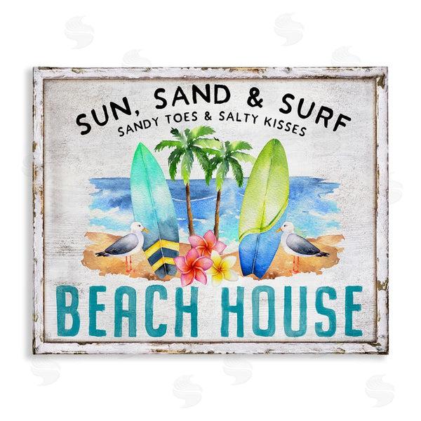 stupell industries Creatif Belle | Vintage Sun Sand & Surf