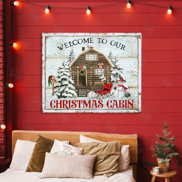 Stupell Industries Creatif Belle | Welcome Christmas Cabin