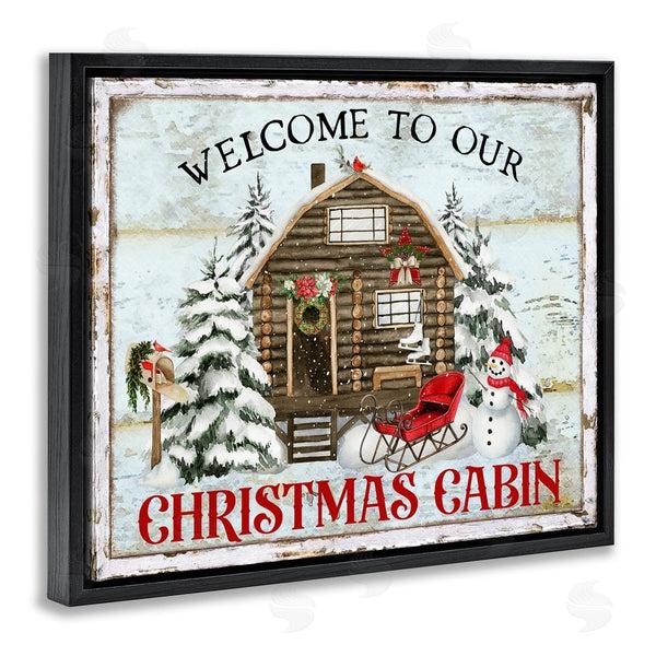 Stupell Industries Creatif Belle | Welcome Christmas Cabin