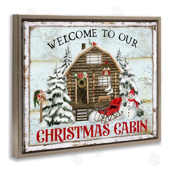 Stupell Industries Creatif Belle | Welcome Christmas Cabin