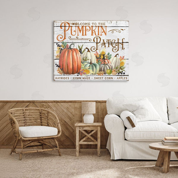 Stupell Industries Creatif Belle | Welcome Pumpkin Patch Wall Art