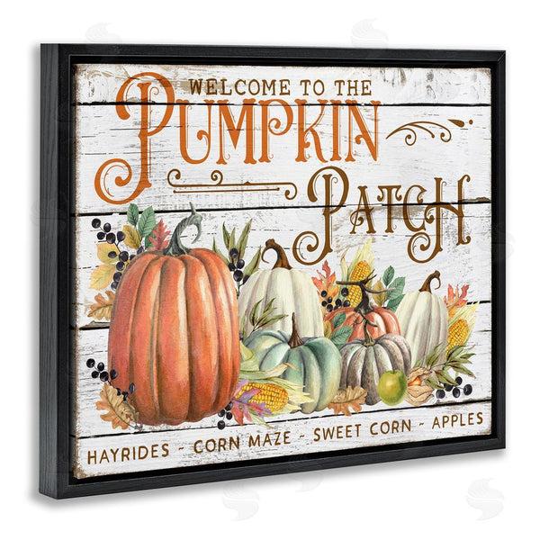 Stupell Industries Creatif Belle | Welcome Pumpkin Patch Wall Art