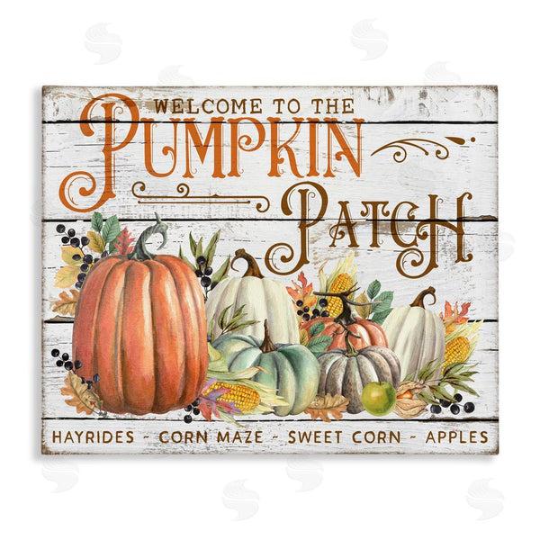 stupell industries Creatif Belle | Welcome Pumpkin Patch Wall Art