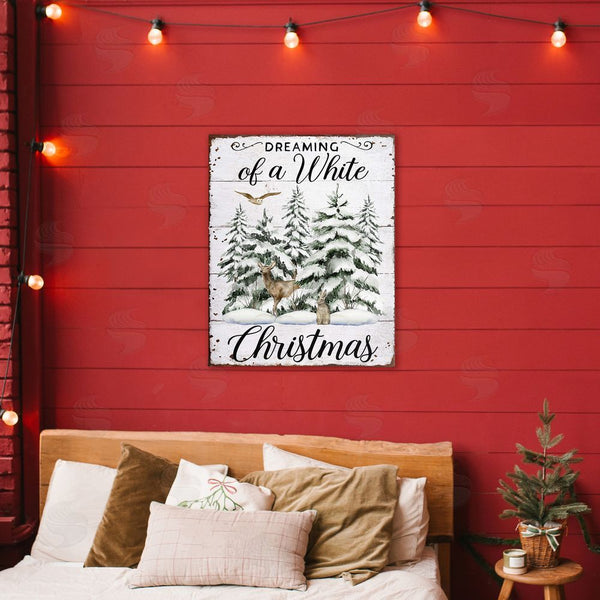 Stupell Industries Creatif Belle | White Christmas Forest